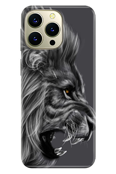 HİKİNG A43 - A48 Kılıf Telefon Kılıfı Baskılı Kara Aslan