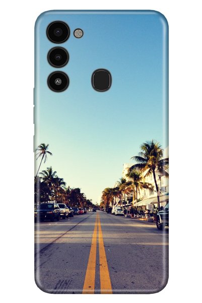 TECNO Spark 8C Case Silicone Moderna Patterned Miami Sunset