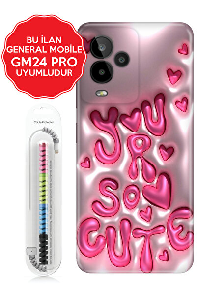 General Mobile Gm 5 8 9 10 20 21 22 22s 23 24 Era 30 50 Pro Plus Kılıf Silikon Cute111