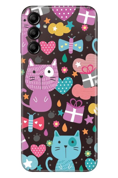 Cekuonline Samsung Galaxy A54 Case Silicone Patterned Illustrated Uv Cover Pi...