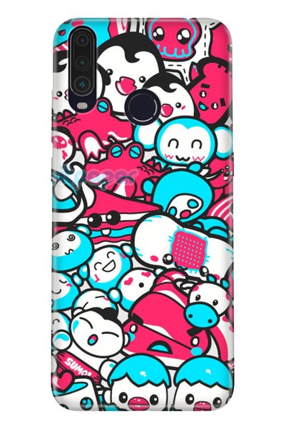 General Mobile Gm 20 Pro Compatible Case 0.4mm Laser Cut Silicone Cover Pinks