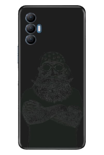 TECNO Spark 8 Pro Case Silicone Tioserisi Patterned Illustrated - Biker Dad