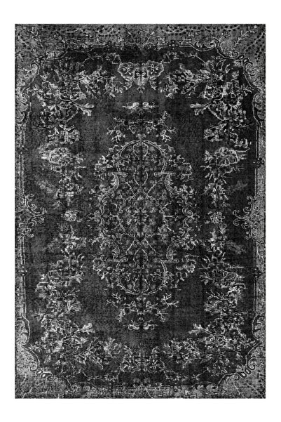 Halımax Drom Kaymaz Tabanlı Yıkanabilir Gri Modern Dokuma Halı