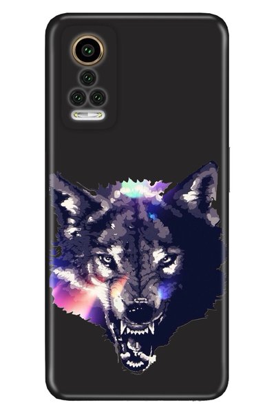 General Mobile Gm 22 Pro compatible Case 0.4mm Laser Cut Silicone Cover Wolf