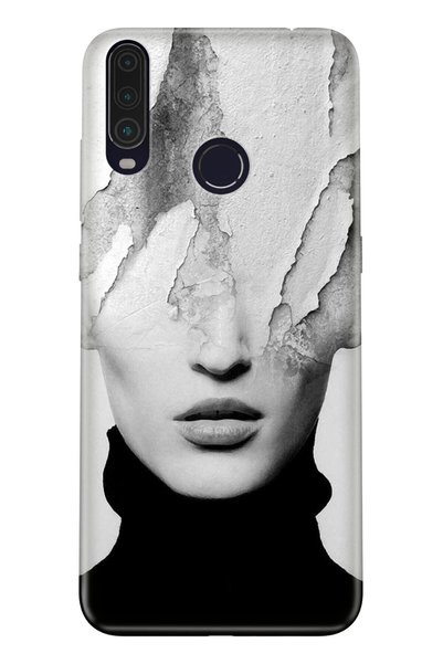 General Mobile Gm 20 Pro Compatible Case 0.4mm Laser Cut Silicone Cover Art Girl