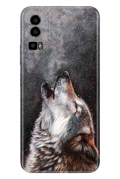 General Mobile Gm 23 - Gm 23 Se Case Silicone Patterned Wild Wolf with Picture