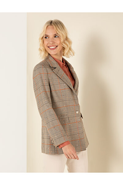 Pierre Cardin Καμηλό Καρό Μπουφάν 50253434-VR015