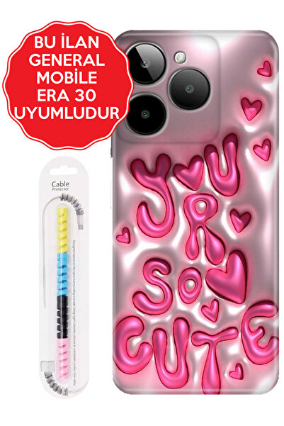 General Mobile GM 5 8 9 10 20 21 22 22S 23 24 Pro Plus ERA 30 50 Uyumlu Kılıf Silikon Cute111