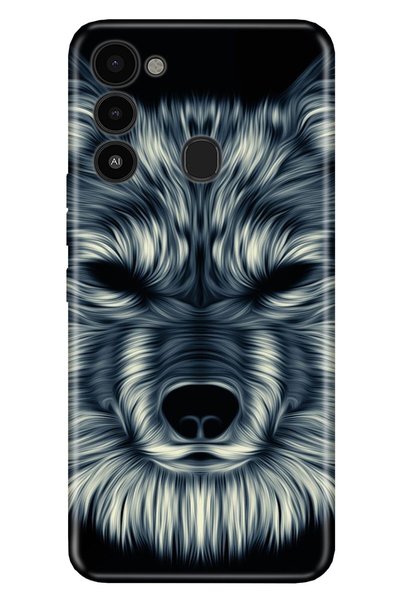 TECNO Spark 8C Case Silicone Moderna Patterned Neon Wild Wolf