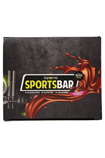 Laperva بار رياضي 42 جرام، شوكولاتة داكنة وجياندوجا، علبة تحتوي على 9 بارات