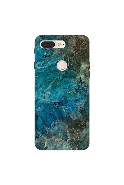 General Mobile Gm 9 Pro Kılıf 0.4mm Lazer Kesim Silikon Kapak Mavi Mermer