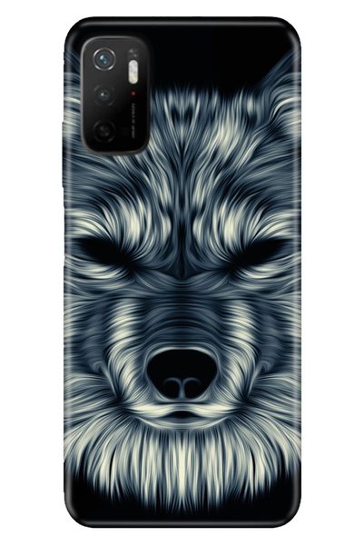 Cekuonline Xiaomi Redmi Note 11Se Case Silicone Tioserisi Neon Wild Wolf