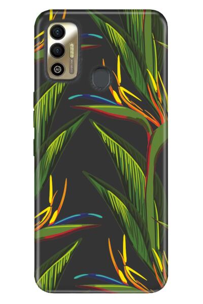 TECNO حافظة متوافقة مع Spark 7t من سلسلة Tio مصنوعة من السيليكون المصور