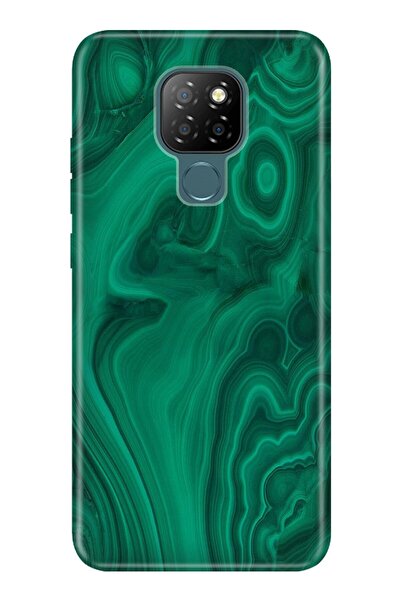 General Mobile Gm 20 Kılıf 0.4mm Lazer Kesim Silikon Kapak Yeşil Ametist