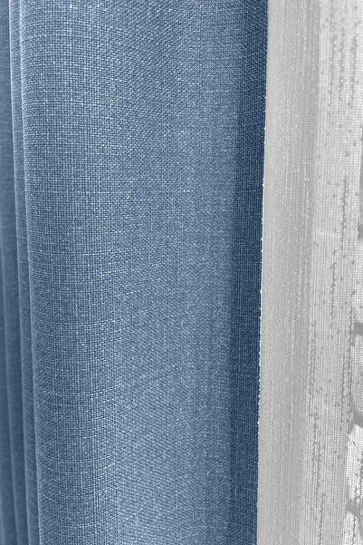 ervin ستارة خلفية من الكتان النيلي باريس - جناح واحد بدون طيات