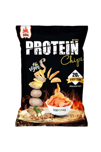 Laperva Protein Chips, Barbecue, 1 Piece,20 Gm Protein And High Fiber.