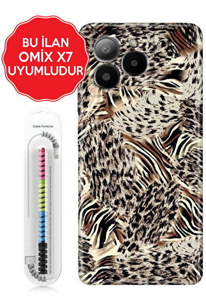 omix X3 X5 X6 X7 X300 X400 X500 X600 X700 Kılıf Figürlü Silikon LionPrint