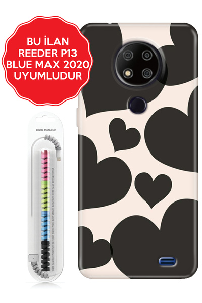 Reeder S23 Pro P13 Blue Max Pro Lite 2020 2021 2022 Kılıf Figürlü Silikon Mat...