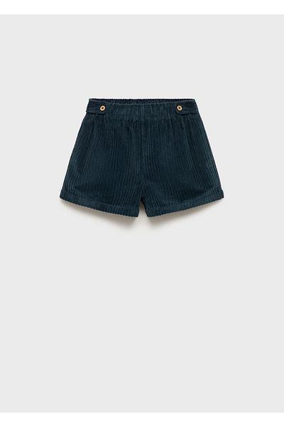 MANGO Kids Pantaloni scurți din velur micro cu nasturi