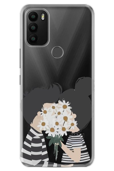 General Mobile Gm 21 Plus Compatible Case 0.4mm Laser Cut Silicone Cover Shy ...