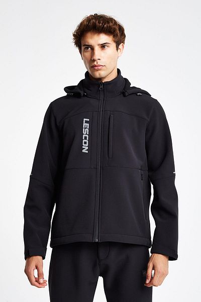 Lescon Ανδρική κουκούλα με φερμουάρ 24K-1065