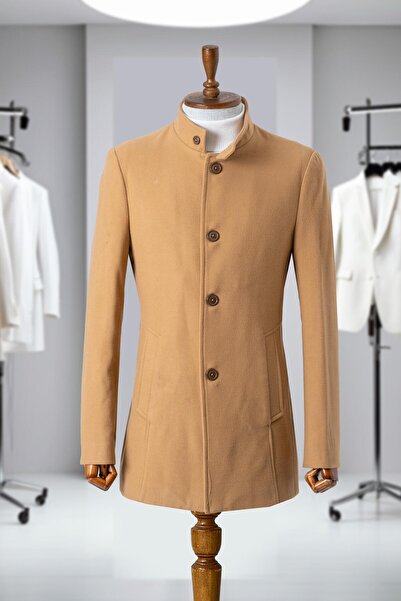 Salihtarzz Men's Stamp Coat - Cashmere Tan, Sd41061