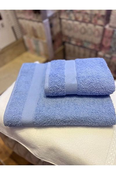 Esila Life Set prosoape de baie albastru din 2 piese - 50x90 și 90x150