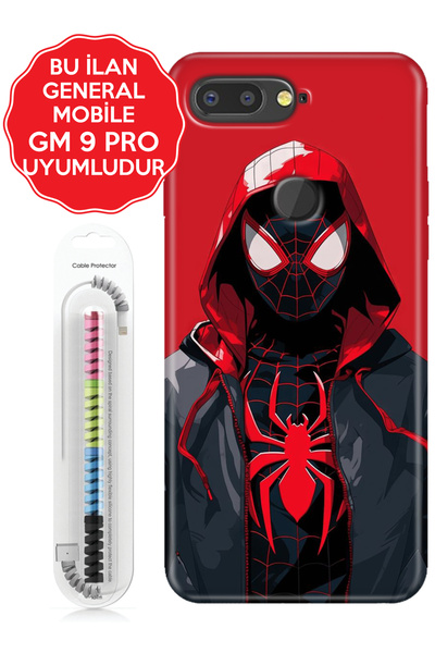 General Mobile Gm 5 8 9 10 20 21 22 22s 23 24 Era 30 50 Pro Plus Kılıf Temalı Retro Spider