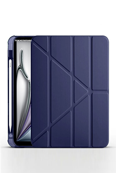 TEKNETSTORE İpad Air 11"m3(2025)/m2 (2024)/air10.9" (2022/2020)uyumlu Kılıf Kalem Şarj Bölümü Uyku Modu Standlı