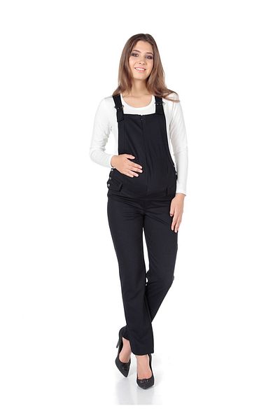 BUSA Pregnant Gabardine Gardener Black