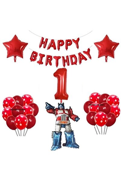 DÜVENCİ TİCARET Set de baloane pentru ziua de naștere Anime Transformers