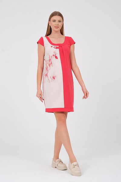 BUSA Red Maternity Patterned Mini Dress