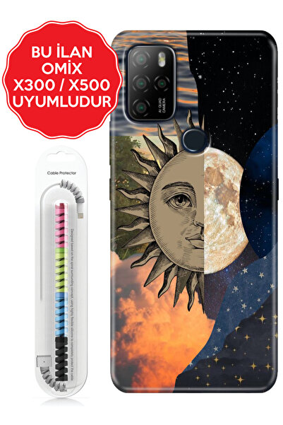 omix X3 X5 X6 X7 X300 X400 X500 X600 X700 Kılıf Baskılı Renkli Arka Kapak Sunny