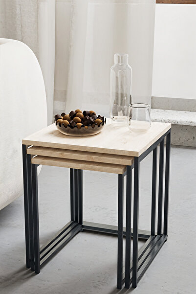 KODIGU Promo Zigon Sehpa - 45x45 - 45x40 - 45x35 -  Eko Ürün