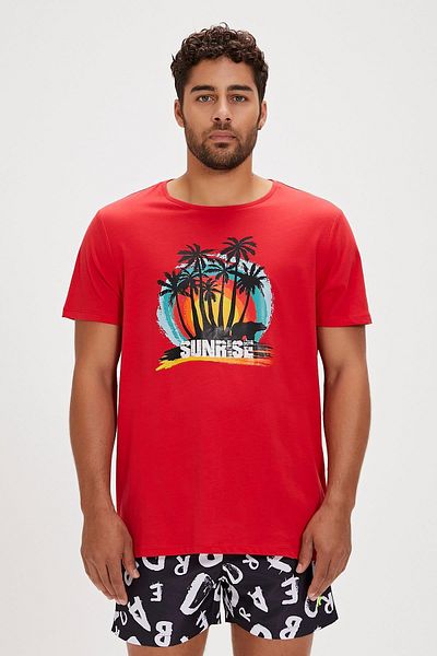 Bad Bear Ricardo Men's T-Shirt 24.01.07.040-Red