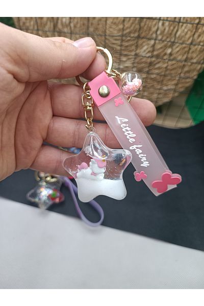 Meyra Accessories 1 Piece Luxury Watery Figured Bag Accessory Keychain Colorful Gift Bag Ornament
