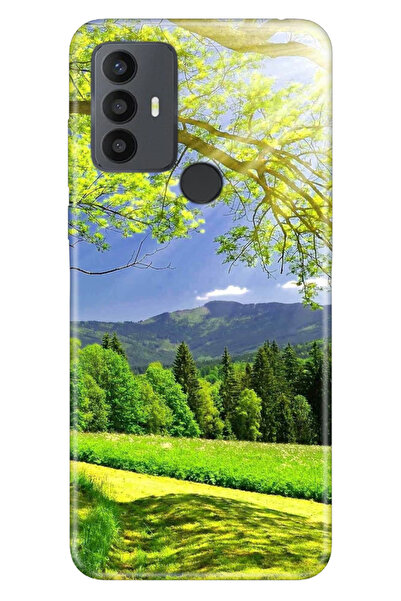 TCL 30 SE Uyumlu Kılıf Silikon Desenli Tam Koruma Resimli Kapak Mis Oksijen