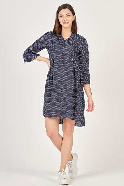 BUSA Φόρεμα εγκυμοσύνης Ισπανικό μανίκι Navy Blue