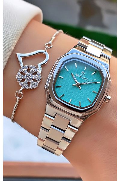 Reward Brand Silver Color Steel Cord Women's Wristwatch - Bracelet