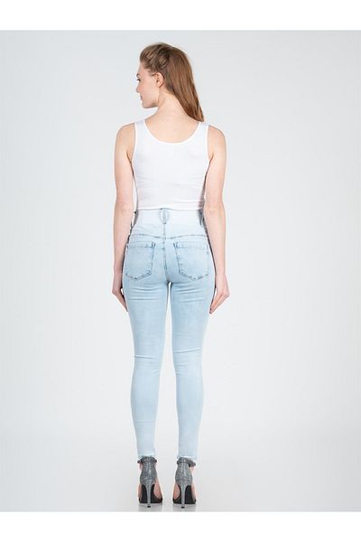 BUSA Blugi De Maternitate Skinny Ice Blue