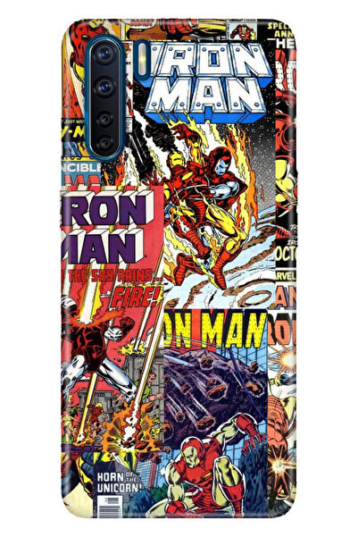 OPPO A91 Uyumlu Kılıf Silikon Desenli Tam Koruma Resimli Kapak Çizgi Roman