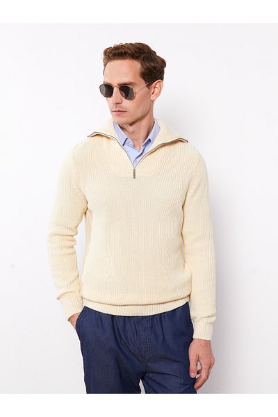 LC Waikiki High Collar Long Sleeve Men's Knitwear Sweater