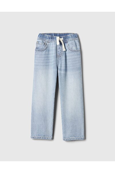 GAP Erkek Bebek Açık Mavi UltraSoft Pull-On Baggy Jean Pantolon