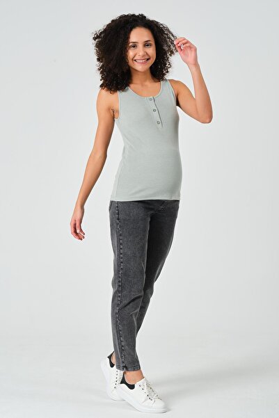 BUSA Pregnant Camisole Zero Sleeve T-shirt Çağla