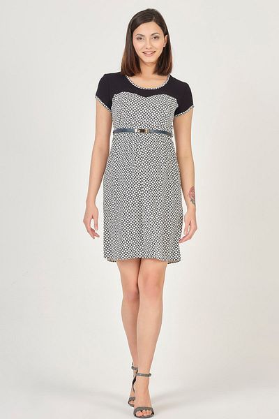 BUSA Mini rochie de maternitate cu accesoriu centura neagra