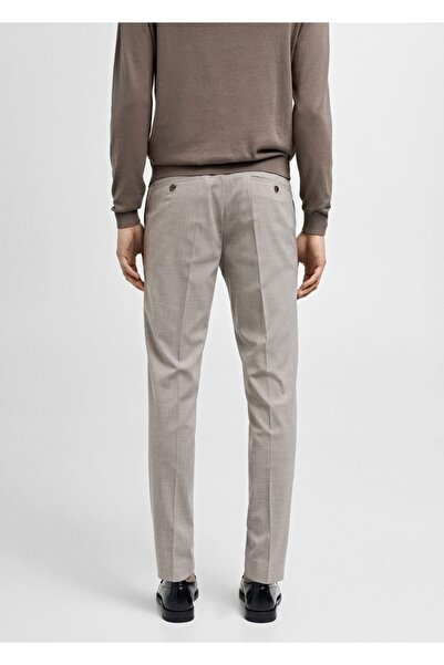 MANGO Man Süper slim fit streç kumaştan kumaş pantolon