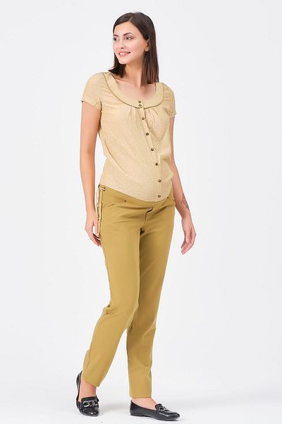 BUSA Pregnant Buttoned Front Jumpsuit Pistachio Green