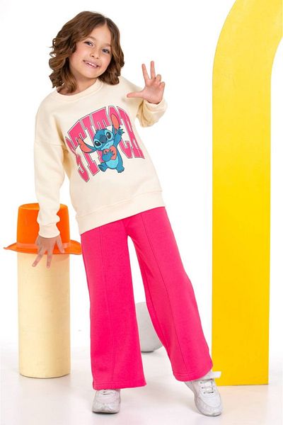 tunays shopping Sti̇ch Printed 3 Thread Raster Girl's Suit