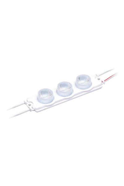 DEMİRLED 220 Volt 3 Watt 3 Lü Lensli 3030 Modül Led Gün Işığı (5 Adet)