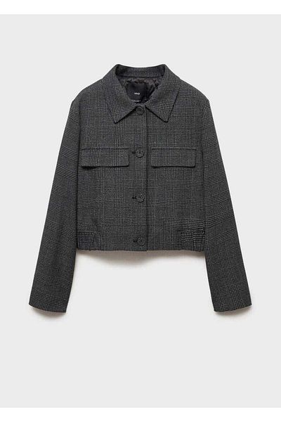 MANGO Woman Buttoned Tweed Jacket